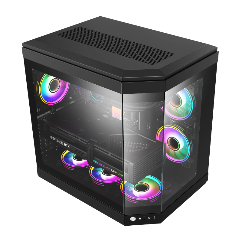 GAMEMAX HYPE Black ATX ARGB GAMING CASE GAMEMAX HYPE Black ATX ARGB GAMING CASE